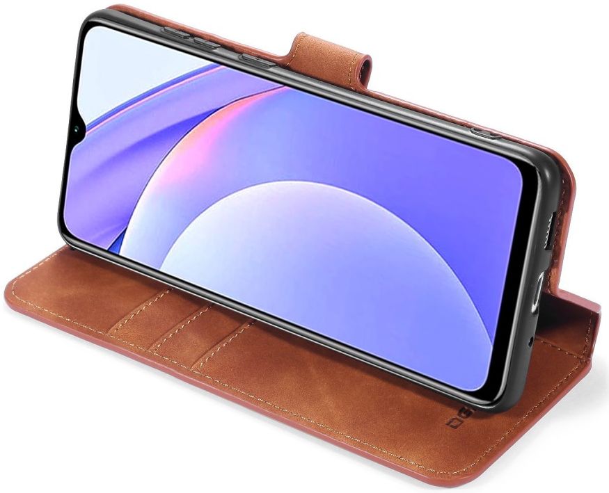 Xiaomi Redmi 9T Hoesje Retro Wallet Book Case Bruin afbeelding 13