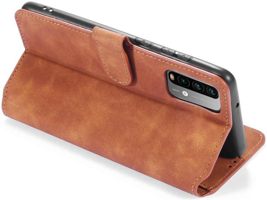 Xiaomi Redmi 9T Hoesje Retro Wallet Book Case Bruin afbeelding 14