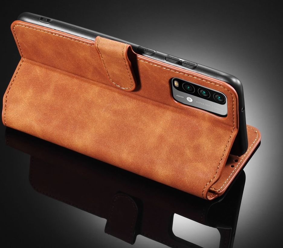 Xiaomi Redmi 9T Hoesje Retro Wallet Book Case Bruin afbeelding 6