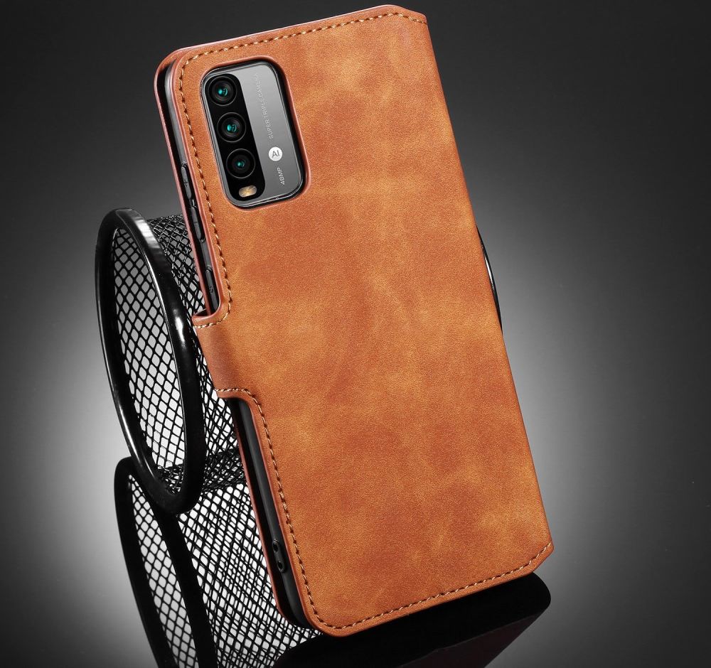 Xiaomi Redmi 9T Hoesje Retro Wallet Book Case Bruin afbeelding 10