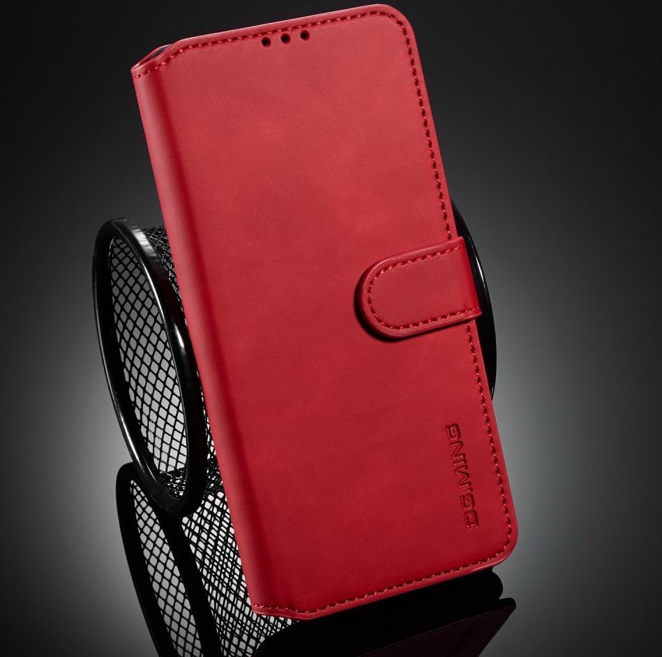 Xiaomi Redmi 9T Hoesje Retro Wallet Book Case Rood afbeelding 10