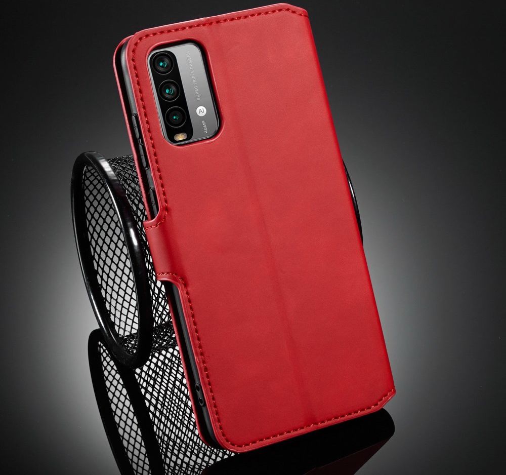Xiaomi Redmi 9T Hoesje Retro Wallet Book Case Rood afbeelding 9