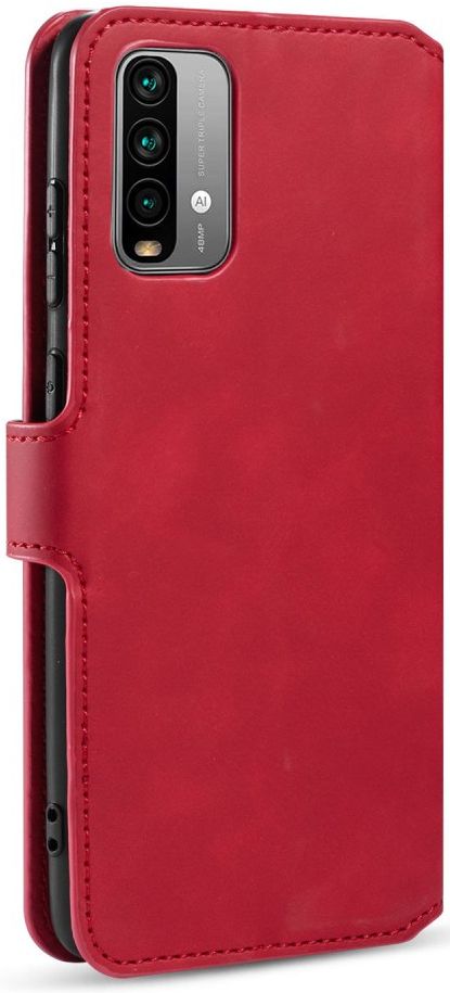Xiaomi Redmi 9T Hoesje Retro Wallet Book Case Rood afbeelding 5