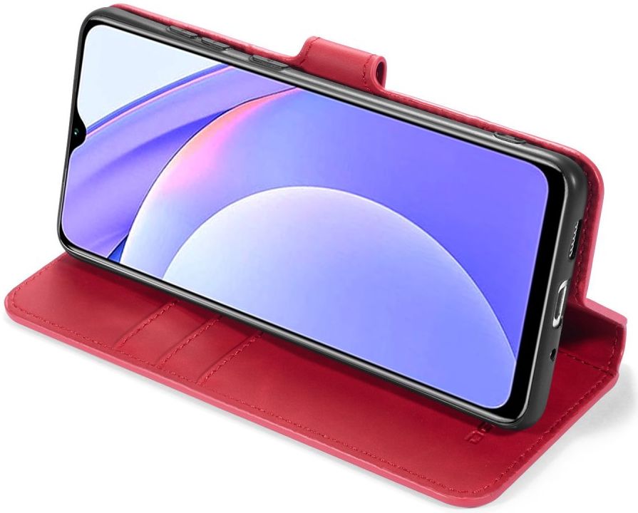 Xiaomi Redmi 9T Hoesje Retro Wallet Book Case Rood afbeelding 7