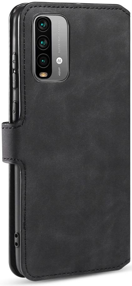 Xiaomi Redmi 9T Hoesje Retro Wallet Book Case Zwart afbeelding 7