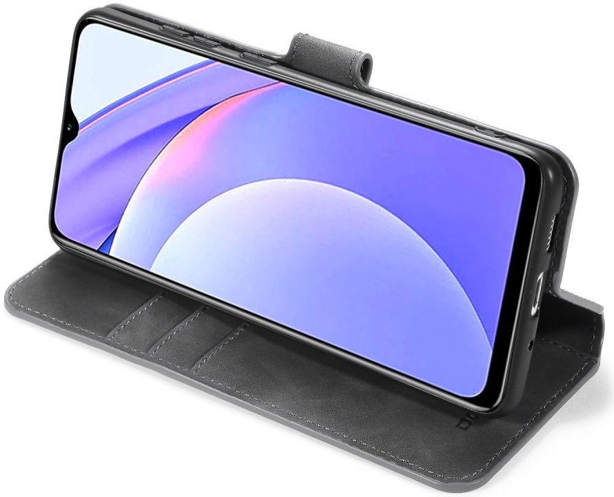 Xiaomi Redmi 9T Hoesje Retro Wallet Book Case Zwart afbeelding 5