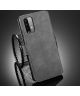 Xiaomi Redmi 9T Hoesje Retro Wallet Book Case Grijs