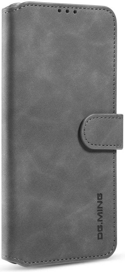 Xiaomi Redmi 9T Hoesje Retro Wallet Book Case Grijs afbeelding 5