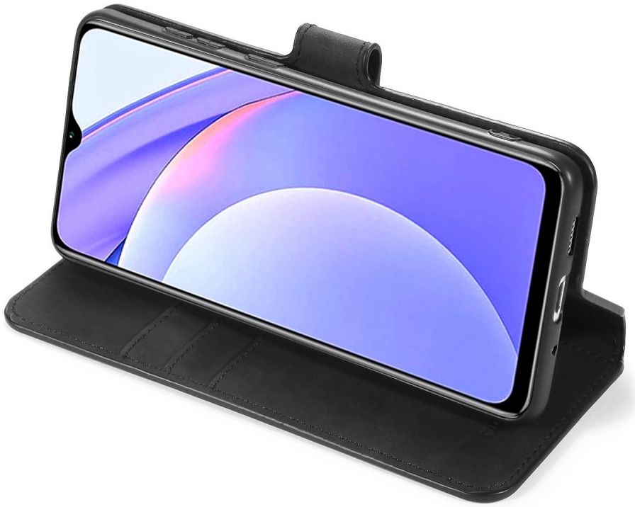 Xiaomi Redmi 9T Hoesje Retro Wallet Book Case Grijs afbeelding 8