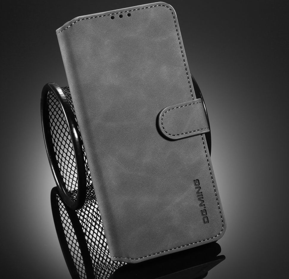 Xiaomi Redmi 9T Hoesje Retro Wallet Book Case Grijs afbeelding 10