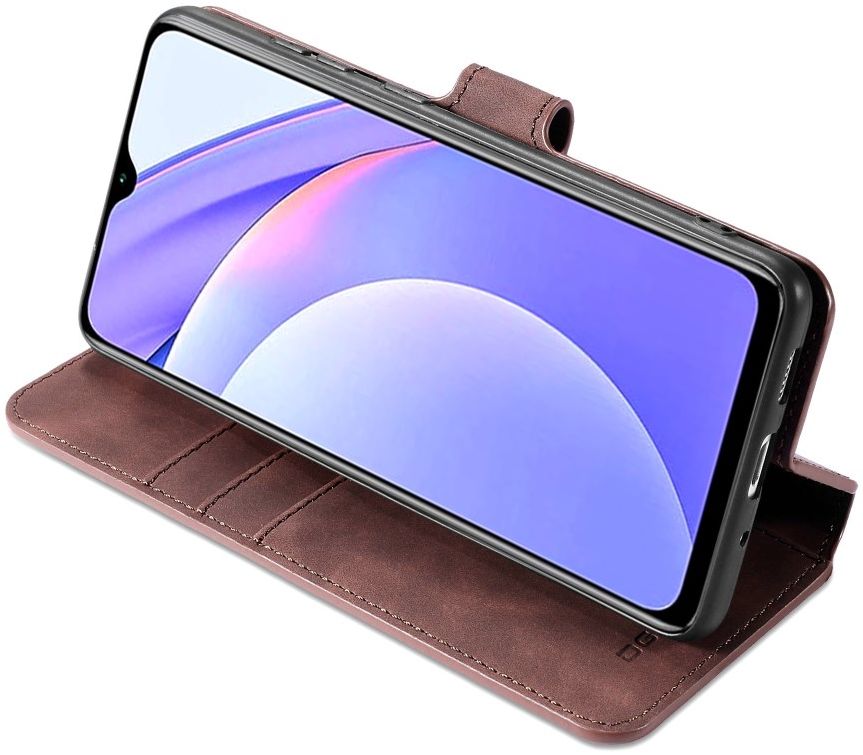 Xiaomi Redmi 9T Hoesje Retro Wallet Book Case Coffee afbeelding 6