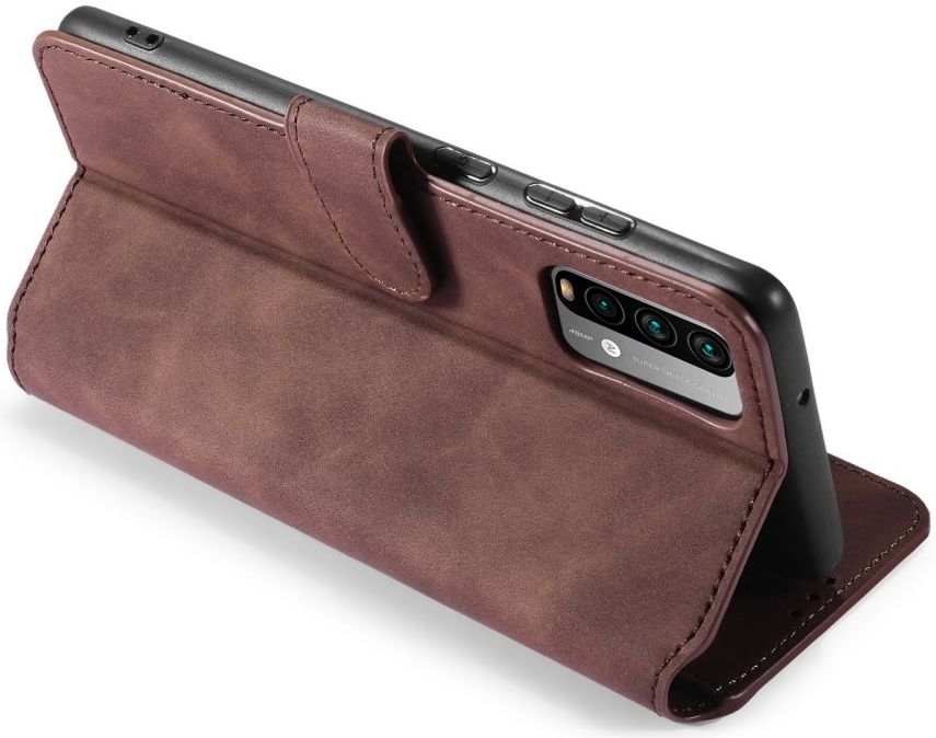 Xiaomi Redmi 9T Hoesje Retro Wallet Book Case Coffee afbeelding 7