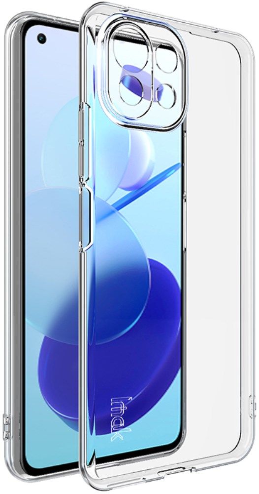 IMAK Xiaomi Mi 11 Lite 4G/5G (NE) Hoesje Flexibel Dun TPU Transparant afbeelding 1