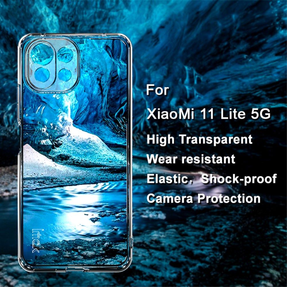IMAK Xiaomi Mi 11 Lite 4G/5G (NE) Hoesje Flexibel Dun TPU Transparant afbeelding 7