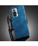 Xiaomi Redmi Note 10 Pro Hoesje Retro Wallet Book Case Blauw