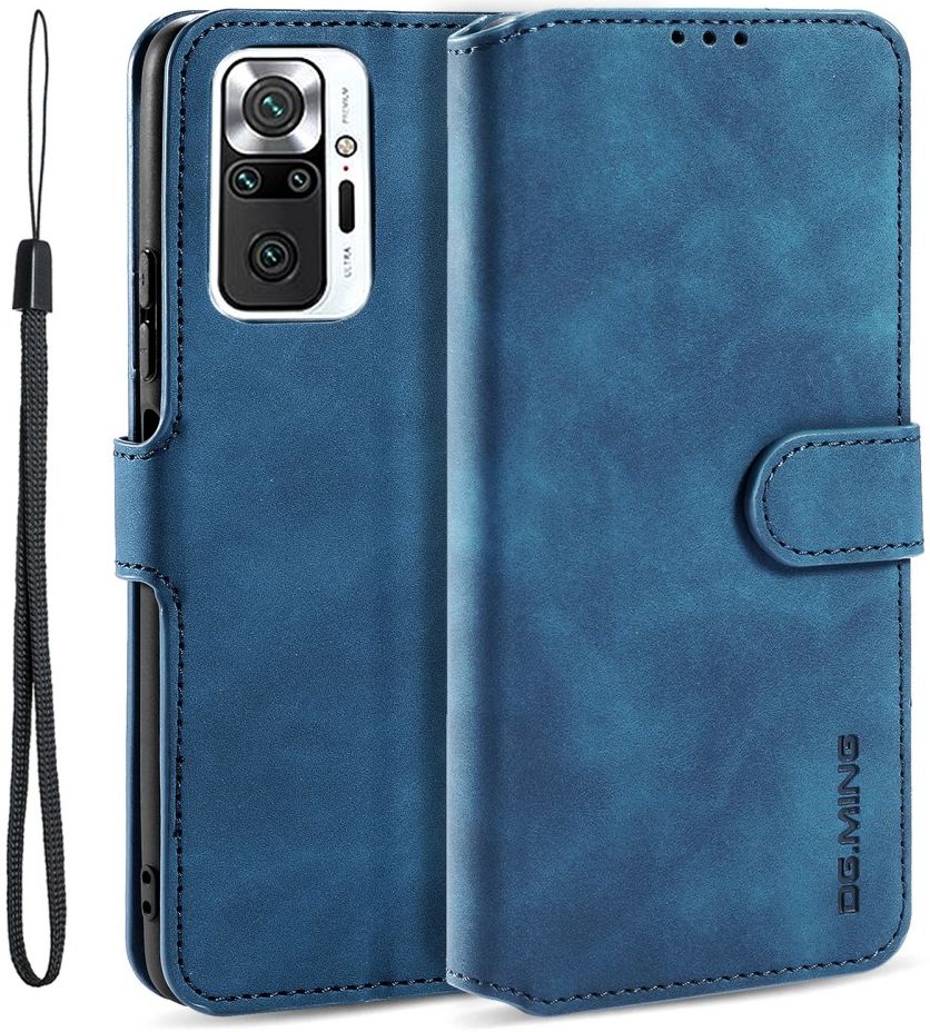 Xiaomi Redmi Note 10 Pro Hoesje Retro Wallet Book Case Blauw afbeelding 2