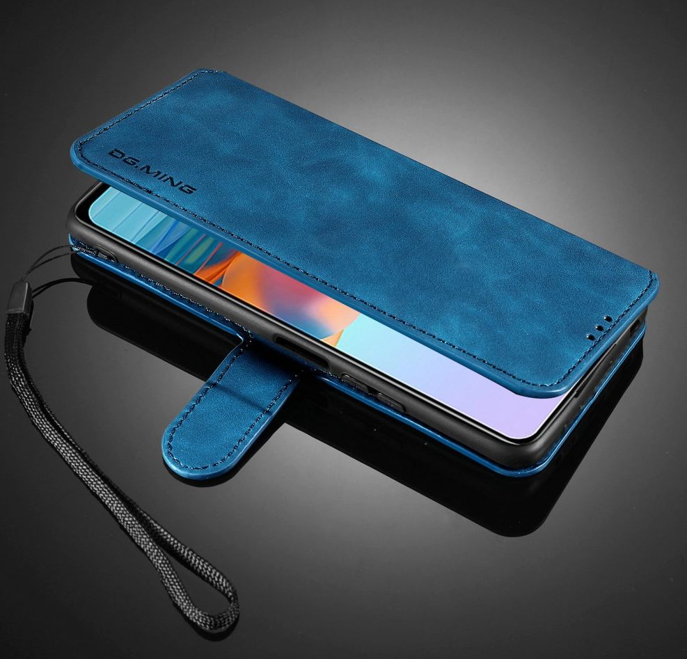 Xiaomi Redmi Note 10 Pro Hoesje Retro Wallet Book Case Blauw afbeelding 4