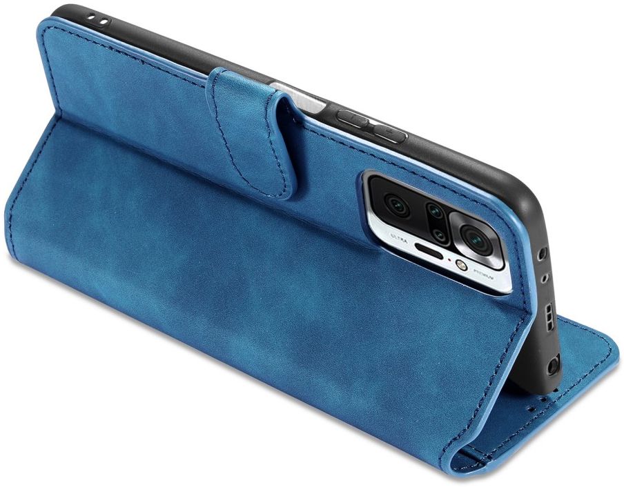Xiaomi Redmi Note 10 Pro Hoesje Retro Wallet Book Case Blauw afbeelding 8