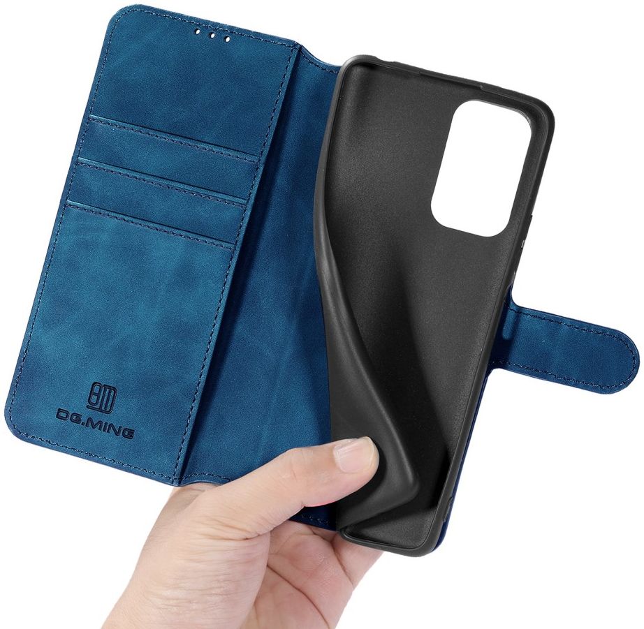 Xiaomi Redmi Note 10 Pro Hoesje Retro Wallet Book Case Blauw afbeelding 3