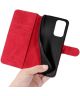 Xiaomi Redmi Note 10 Pro Hoesje Retro Wallet Book Case Rood