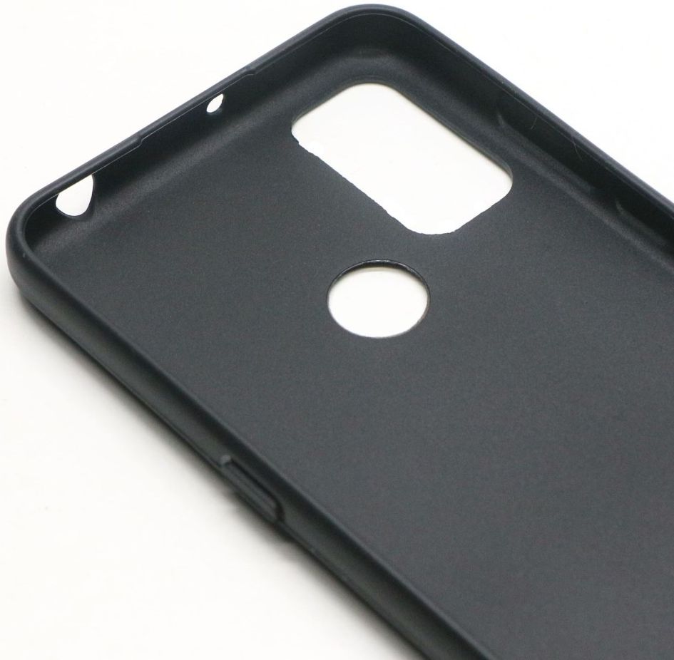 Alcatel 1S / 3L (2021) Hoesje Dun TPU Matte Back Cover Zwart afbeelding 5