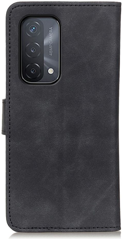 KHAZNEH Oppo A54 5G / A74 5G Hoesje Retro Wallet Book Case Zwart afbeelding 4
