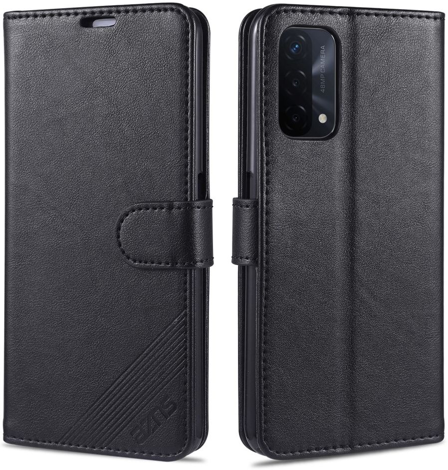 AZNS Oppo A74 5G Hoesje Portemonnee Book Case Zwart afbeelding 6
