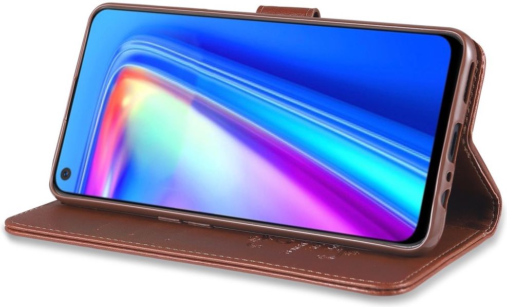 AZNS Oppo A74 5G Hoesje Portemonnee Book Case Zwart afbeelding 2