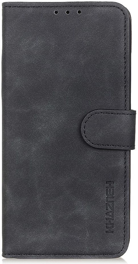 KHAZNEH Oppo A74 4G Hoesje Hoesje Retro Wallet Book Case Zwart afbeelding 4