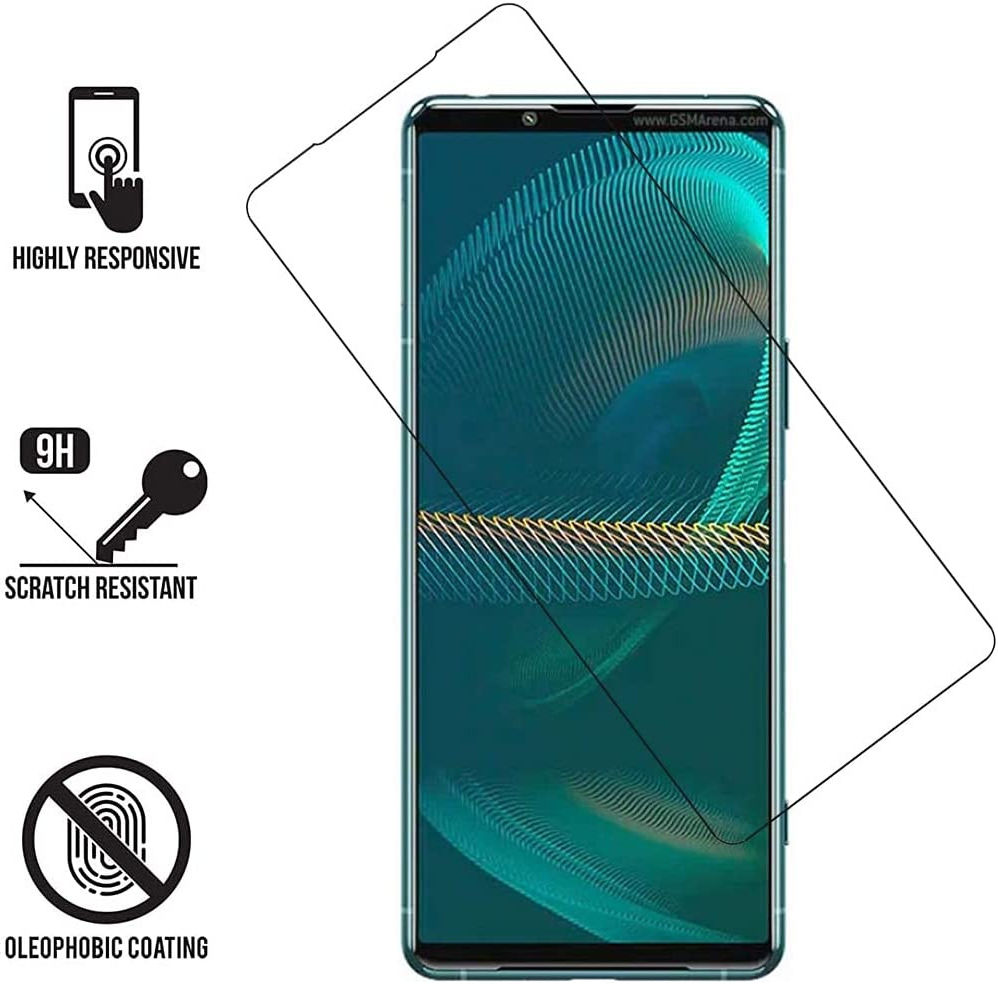 Sony Xperia 5 III Screen Protector 0.3mm Arc Edge Tempered Glass afbeelding 2
