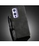 DG Ming OnePlus 9 Hoesje Retro Wallet Book Case Zwart