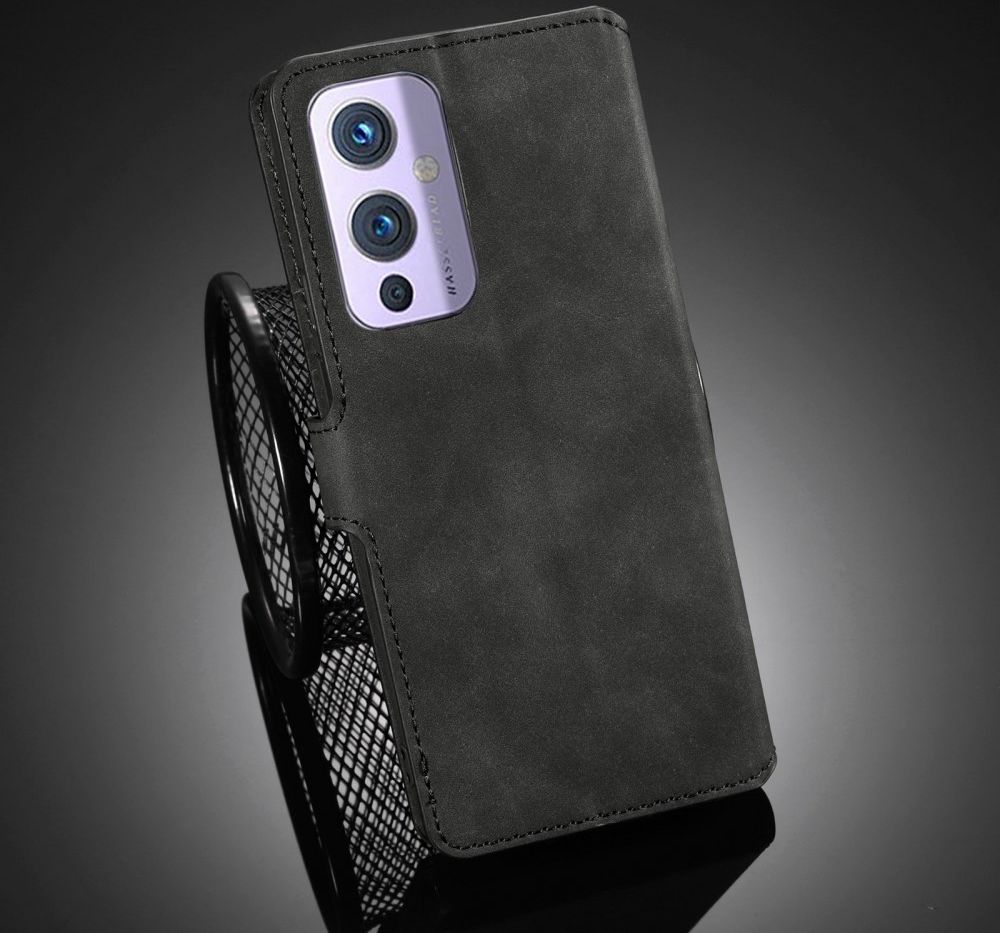 DG Ming OnePlus 9 Hoesje Retro Wallet Book Case Zwart afbeelding 9