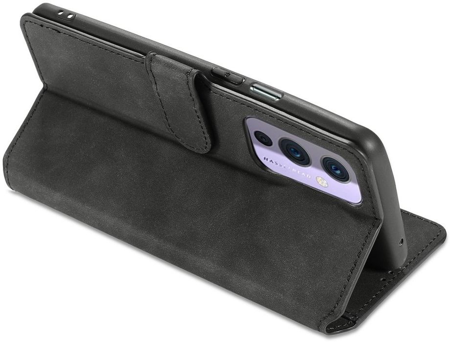 DG Ming OnePlus 9 Hoesje Retro Wallet Book Case Zwart afbeelding 7
