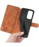 DG Ming OnePlus 9 Hoesje Retro Wallet Book Case Bruin