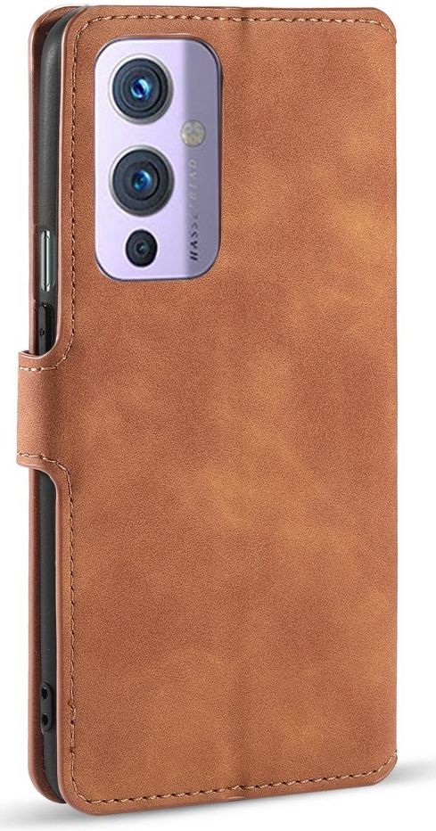 DG Ming OnePlus 9 Hoesje Retro Wallet Book Case Bruin afbeelding 5