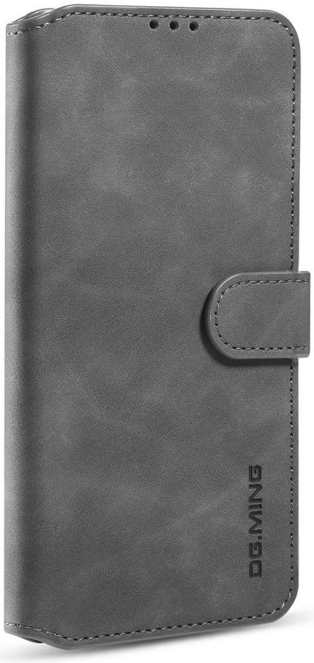 DG Ming OnePlus 9 Hoesje Retro Wallet Book Case Grijs afbeelding 4