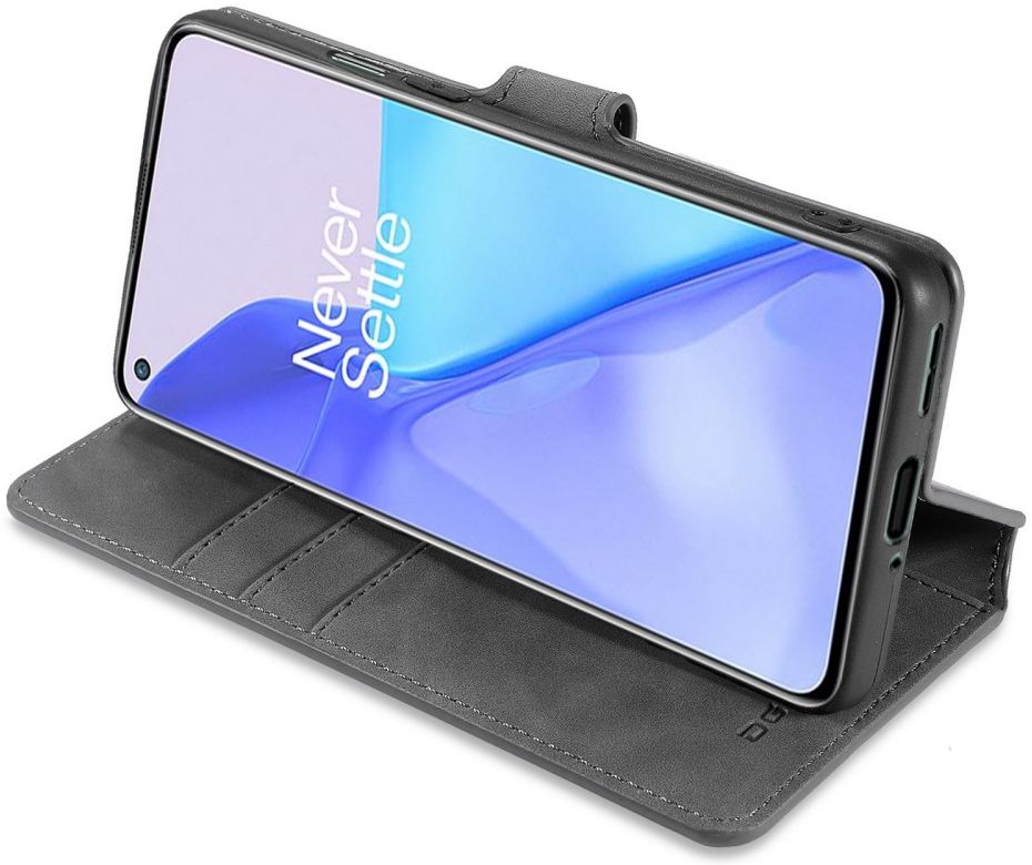DG Ming OnePlus 9 Hoesje Retro Wallet Book Case Grijs afbeelding 6