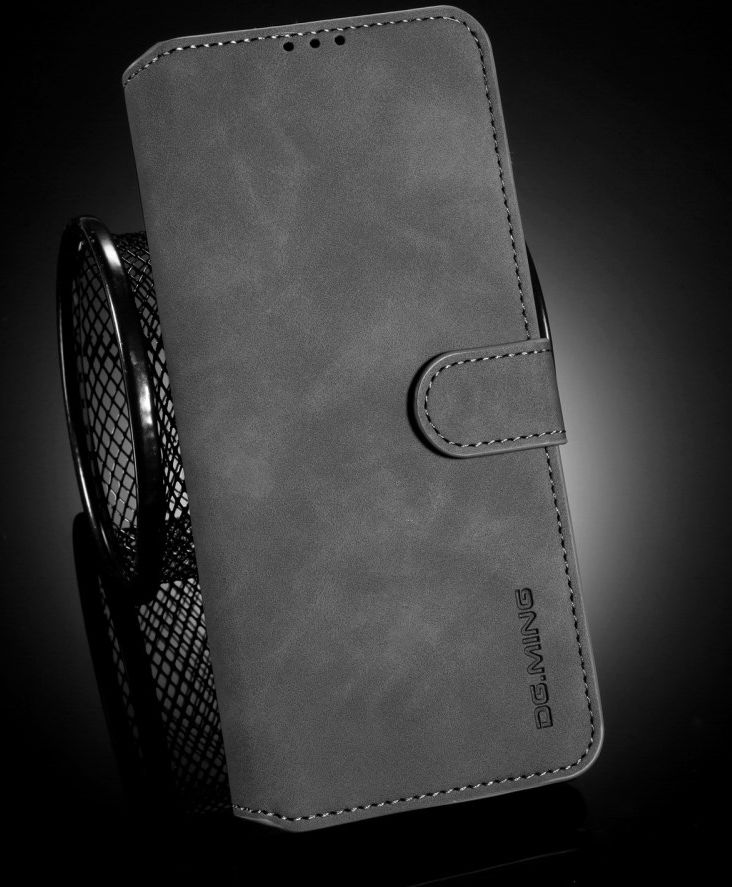 DG Ming OnePlus 9 Hoesje Retro Wallet Book Case Grijs afbeelding 8
