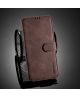 DG Ming OnePlus 9 Hoesje Retro Wallet Book Case Coffee