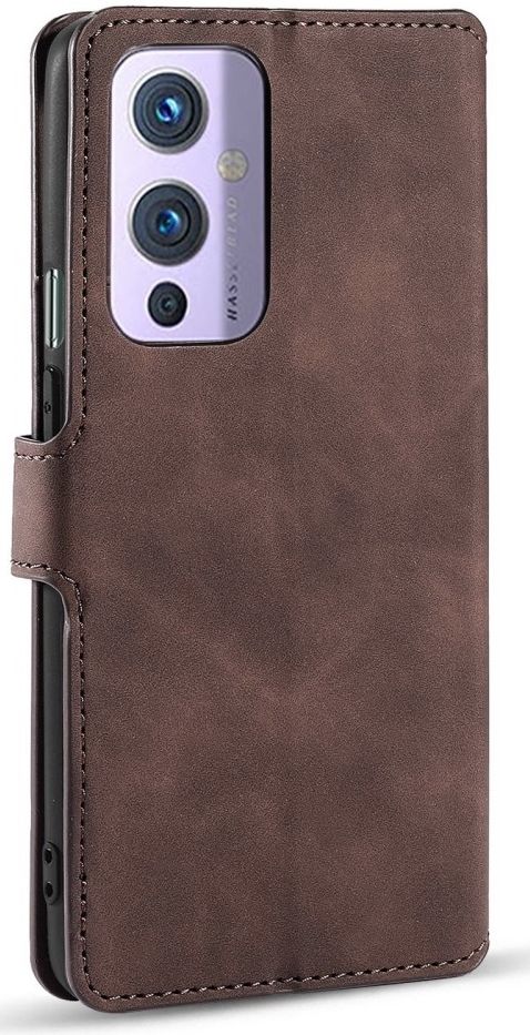 DG Ming OnePlus 9 Hoesje Retro Wallet Book Case Coffee afbeelding 5