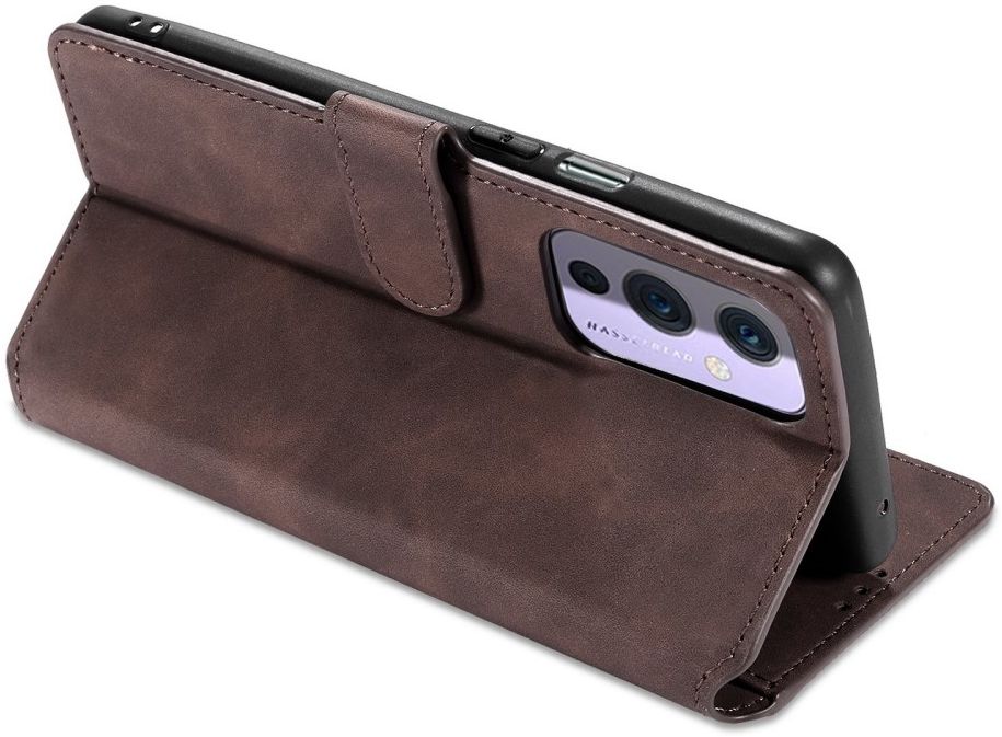 DG Ming OnePlus 9 Hoesje Retro Wallet Book Case Coffee afbeelding 7