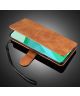 DG Ming OnePlus 9 Pro Hoesje Retro Wallet Book Case Bruin