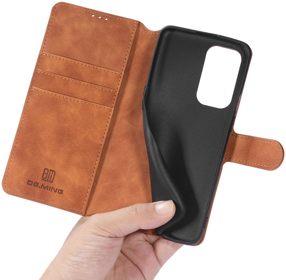 DG Ming OnePlus 9 Pro Hoesje Retro Wallet Book Case Bruin afbeelding 3