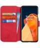 DG Ming OnePlus 9 Pro Hoesje Retro Wallet Book Case Rood