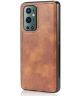 OnePlus 9 Pro Hoesje 2-in-1 Book Case en Back Cover Bruin