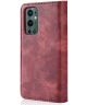OnePlus 9 Pro Hoesje 2-in-1 Book Case en Back Cover Rood