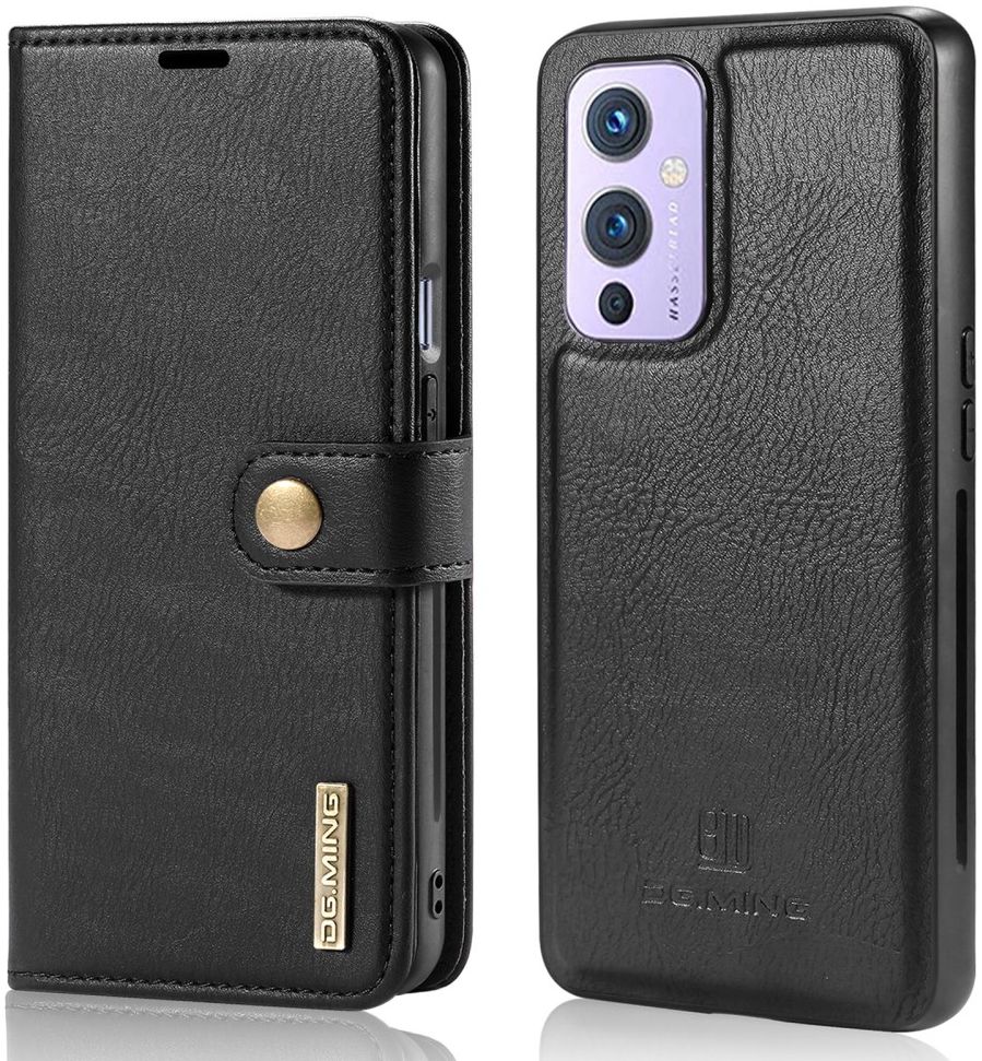 OnePlus 9 Hoesje 2-in-1 Book Case en Back Cover Zwart afbeelding 5