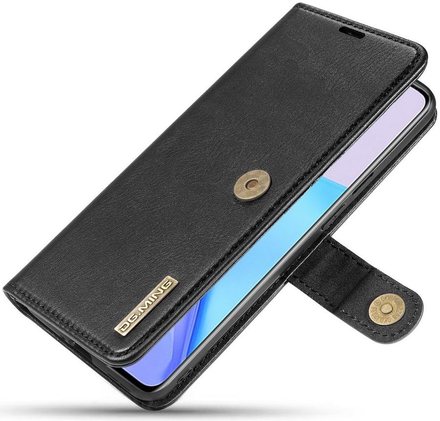 OnePlus 9 Hoesje 2-in-1 Book Case en Back Cover Zwart afbeelding 4