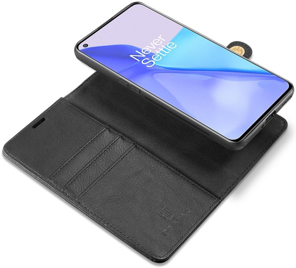 OnePlus 9 Hoesje 2-in-1 Book Case en Back Cover Zwart afbeelding 1