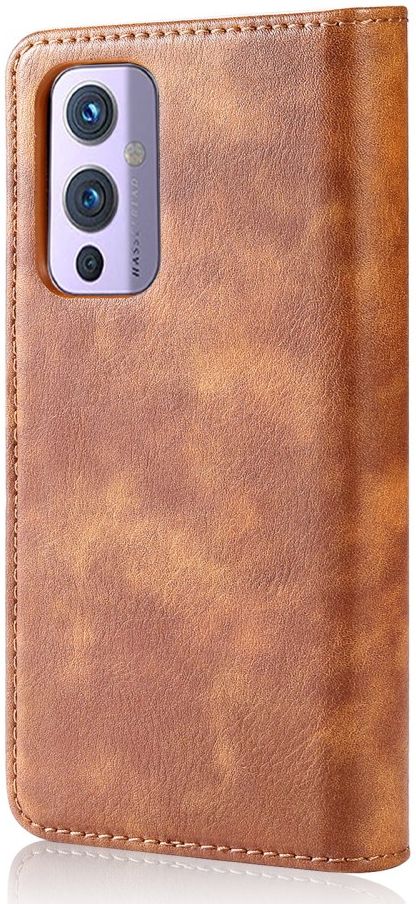 OnePlus 9 Hoesje 2-in-1 Book Case en Back Cover Bruin afbeelding 8